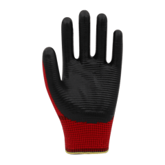BEYBİ PN5 Zebra Polyester Örme Nitril Eldiven