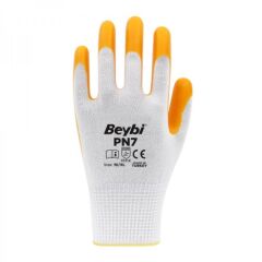 BEYBİ PN7 Polyester Örme Nitril Eldiven