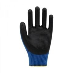 BEYBİ PN Zebra Polyester Örme Nitril Eldiven