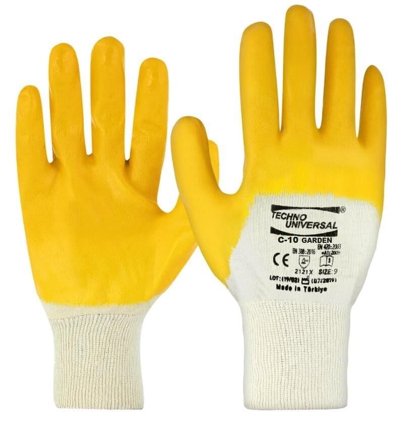 Universal Nitril İş Eldiveni Sarı C-40