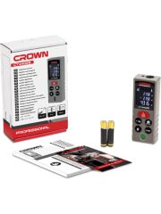 Crown CT44028 Dijital Lazer Metre 40M | Yüksek Hassasiyetli Lazer Mesafe Ölçer