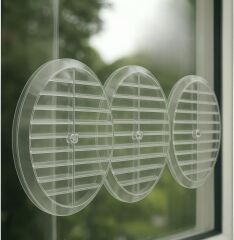 Cam Menfez Şeffaf 18cm