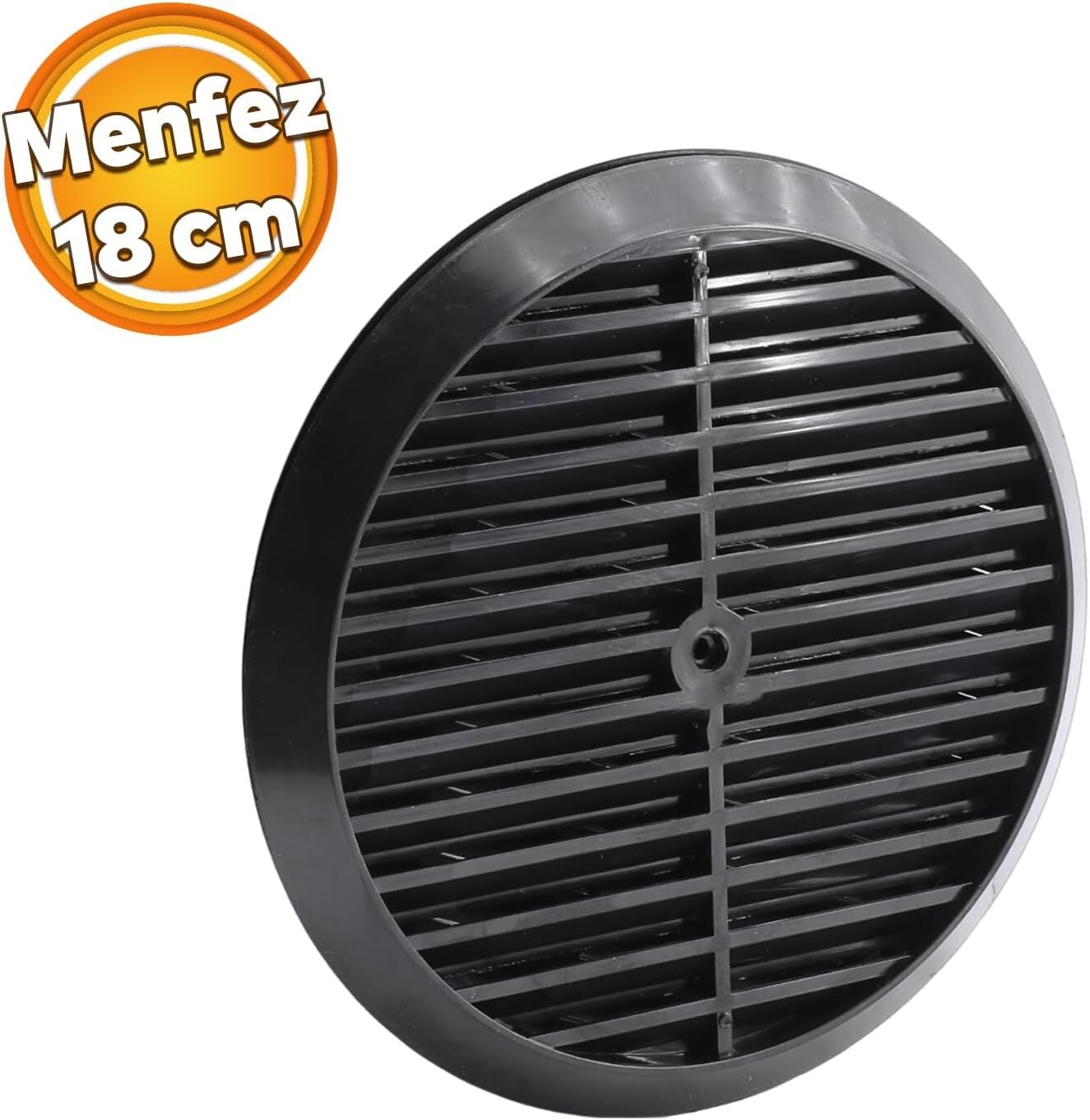 Cam Menfez Siyah 18cm