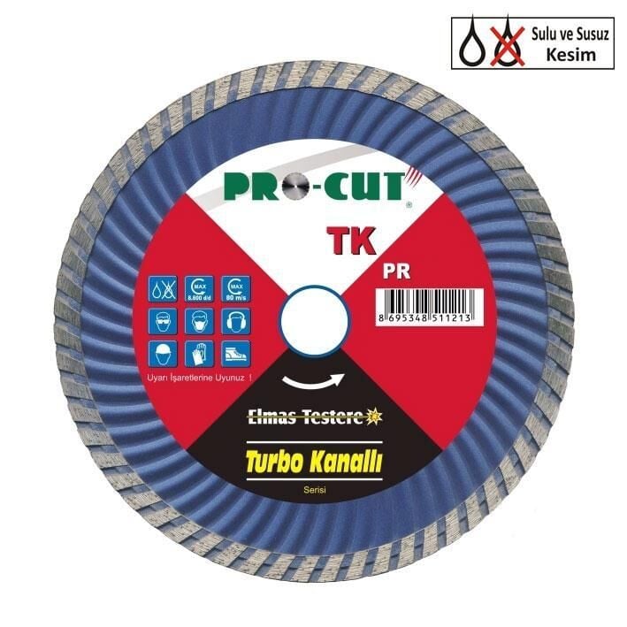 Pro-Cut PR51117 TK Turbo Kanallı Elmas Testere 115 mm